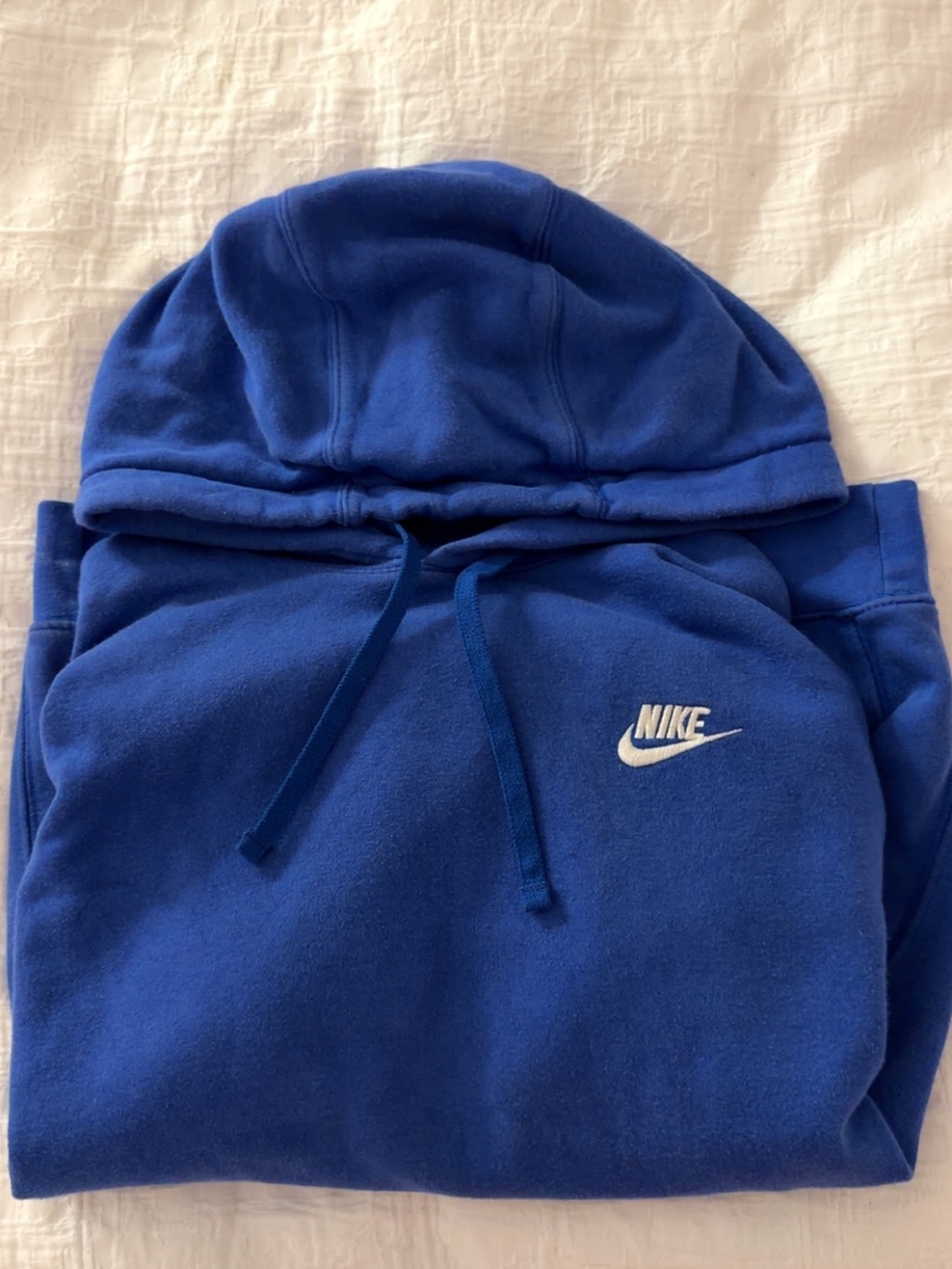 Nike Women's Blue Fleece Hoodie - Classic Swoosh